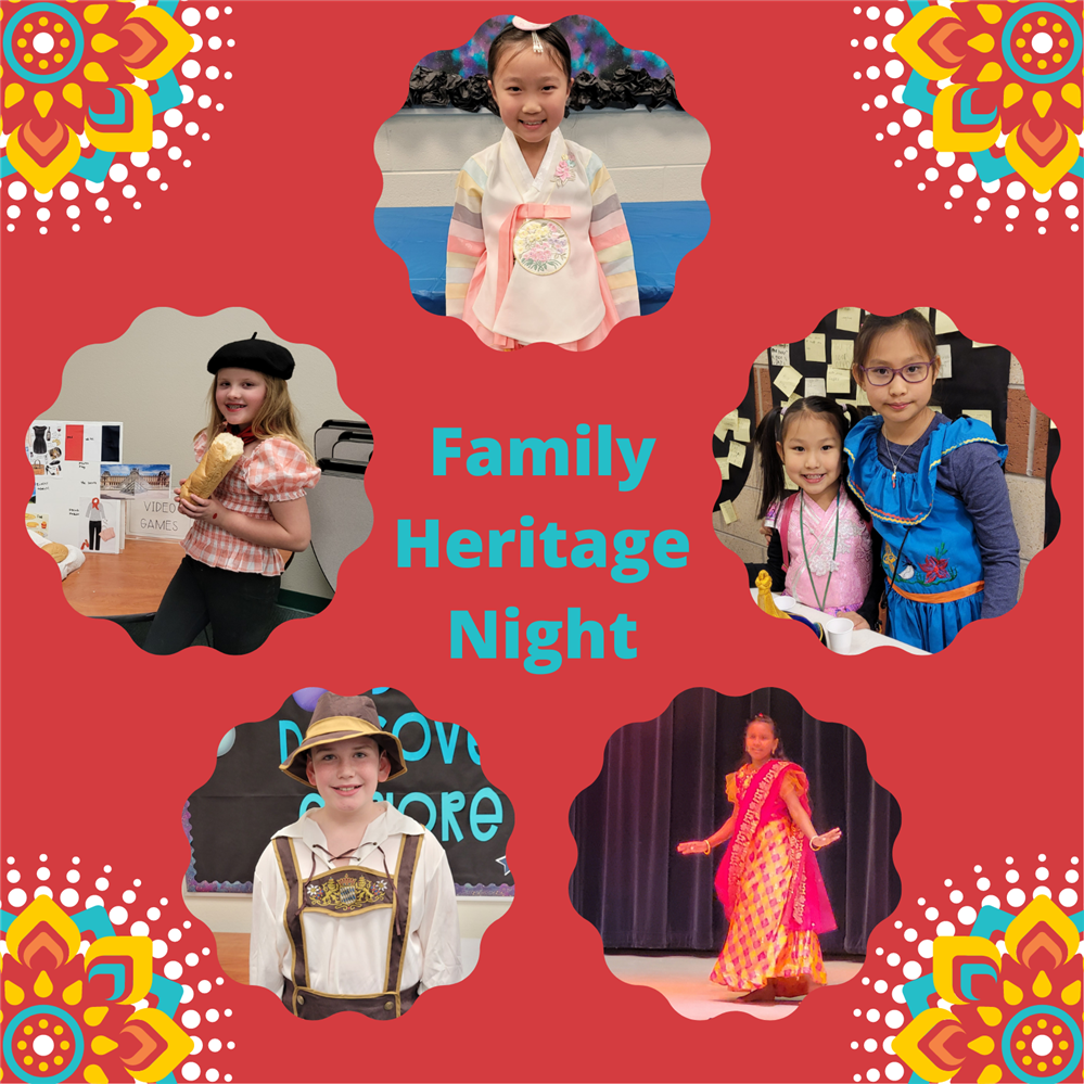 Family Heritage Night with student pics